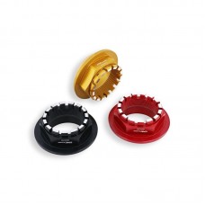 CNC Racing Bi-Color Right Hand (Wheel) Rear Axle Nut for small hub (5 hole) Ducati